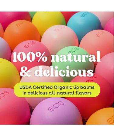 eos USDA Organic Lip Balm Sweet Mint - 2 Pack | Natural, Gluten Free, Long Lasting Hydration for Dry Lips - Buy Online on GoSupps.com