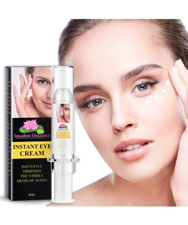 Imadini Natural Eye Wrinkle Cream  Remove Eye Bag Dark Circles  Reduce Puffiness & Eye Wrinkle  Ideal Eye Bag Cream For Both Men & Women  8ml