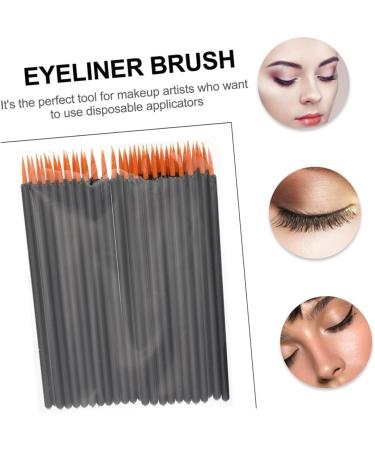 Baluue 300 Pcs Disposable Eyeliner Brush Lipstick Gloss Applicator Makeup Applicator Black Artificial Fiber 9x6.5cmx3pcs Blackx3pcs - Buy Online on GoSupps.com