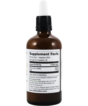 Ormus with 24K Gold 3.4 Fl Oz - 100 ml | Concentrated Orme | Atomic Minerals | Third-Party Tested | Heiltropfen  - Buy Online on GoSupps.com
