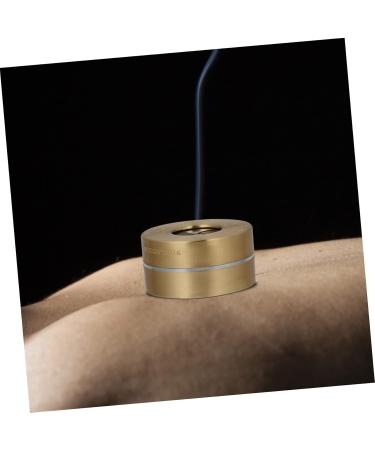 Healvian 3pcs Moxibustion Box Tool | Pure Copper Ai Box Massage Instrument - 8x8cm - Golden - Buy Online on GoSupps.com