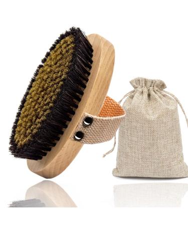 Surnuo Copper Body Scrubber Dry Brush to Wake Up  Smooth Skin  and Reduce Stress