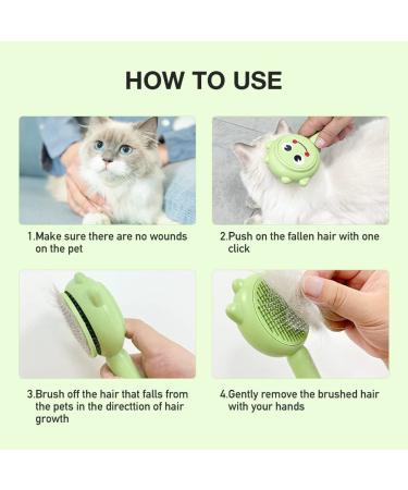 PET FROG Self Cleaning Slicker Brush for Dogs & Cats - Shedding & Grooming Tool, Removes Loose Undercoat, Mats & Tangled Hair - Long & Short Haired Pets - Buy Online on GoSupps.com