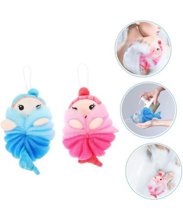 Healeved 8 Pcs Cartoon Bath Sponge Set - Kid-Friendly Exfoliating Loofah & Shower Pouf for Ultimate Clean & Fun - Buy Online on GoSupps.com