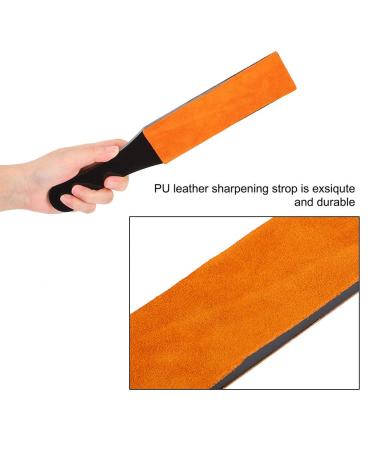 Razor Strop Belt - Double Size PU Leather Manual Shaving Sharpener for Straight Razors | International Shipping Available - Buy Online on GoSupps.com