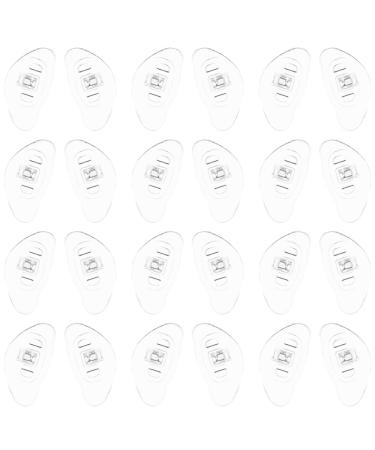 Healvian 20 pairs of glasses silicone-nose pads air chamber silicone screwable glasses pads silicone glasses nose covers air chamber made of silicone glasses nose pad pebble gel glass glasses