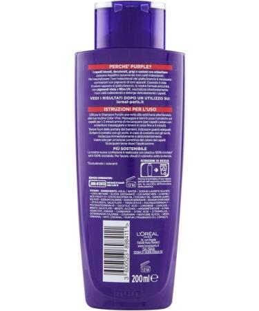 L'Or al Paris Color Vive Purple Anti-Yellow Shampoo Anti-Yellow Shampoo for Lightened Blonde Bleached and Gray Hair 200 ml - Buy Online on GoSupps.com