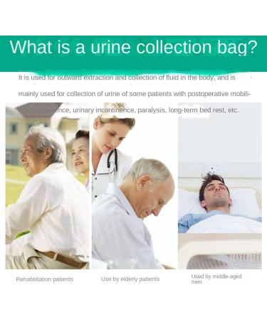 Leg Mounted Urine Collection Bag Portable Comfort Urinal Spill Proof Adult Urine Receiver for Men and Women - Buy Online on GoSupps.com