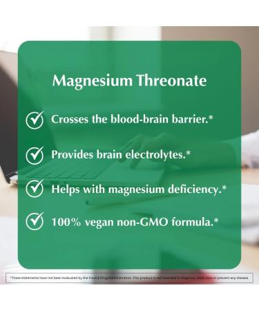 Provita Magnesium L-Threonate Supplement | Cognitive Support & Brain Electrolyte Balance | High Absorption Magnesium for Memory Focus & Brain Health | Vegan Capsules | 50mg Elemental Magnesium - Buy Online on GoSupps.com