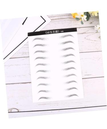 Baluue 6 Sheets Eyebrow Sticker Realistic Eyebrow Transfer Makeup Decals Eyebrow Stickers Stick on Eyebrows - Buy Online on GoSupps.com