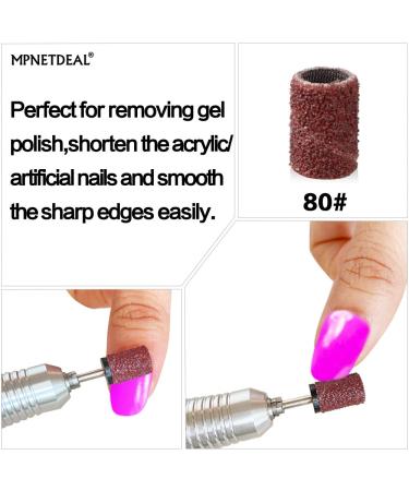 300pcs #80 Grit Sanding Bands for Acrylic Nails | Efile Nail Drill Bits Mandrel - Buy Online on GoSupps.com