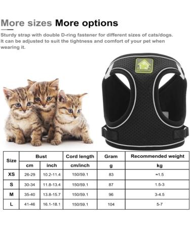 Neuwehe Cat Dishes with Leash Set - Adjustable Soft Cat Bowls with Cat Neck Band for Small Dogs & Big Cats (Black Size S) - Outbreak-Proof & Durable - Buy Online on GoSupps.com