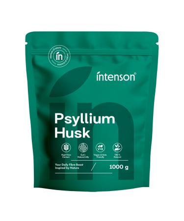 Intenson T gument de Psyllium 1000 g Riche en Fibres 100% Naturel V gan et Compatible Keto Sans Gluten Sans Additifs Sans OGM