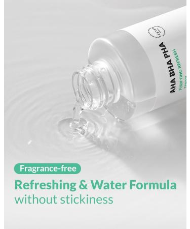 AHA BHA PHA Purifying Refresh Toner - Skin Trouble Eraser Immediate Exfoliation & Sebum Removal - Contains Niacinamide for Breakouts - Removes Blocked Sebum & Dead Skin Cells 6.76 f l. oz AHA BHA PHA Toner - Buy Online on GoSupps.com