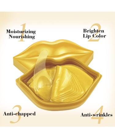 24K Gold Lip Mask Moisturizing Lip Mask Nourishing & Brighten Lip Color Anti-Chapped & Anti-wrinkles Hydrate and protect against the sun's UV rays-20 pots- - Buy Online on GoSupps.com
