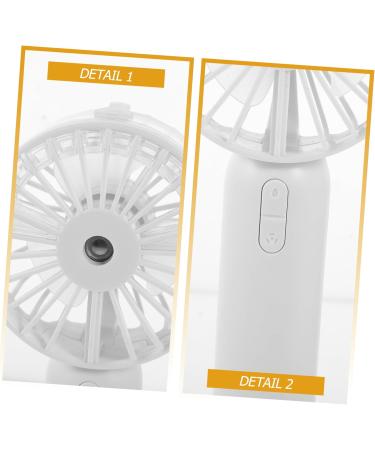 Yardenfun Fan Air Humidifier Face Mist Sprayer Heart Pillow Fluffy Handheld Portable Travel Humidifier Mini 17.50X7.50X4.00CM White - Buy Online on GoSupps.com