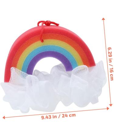 3pcs Rainbow Bathing Balls | Colorful Body Scrubber Sponges for a Luxurious Bath Experience | Bubble Forming Bath Wipe & Skin Care - Buy Online on GoSupps.com