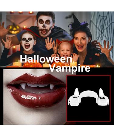 ciopswslk Halloween Teeth Theme Party DIY Cosplay Front Simulation Tooth Boys Decoration Mouth Brace Atmosphere Night Costume - Buy Online on GoSupps.com