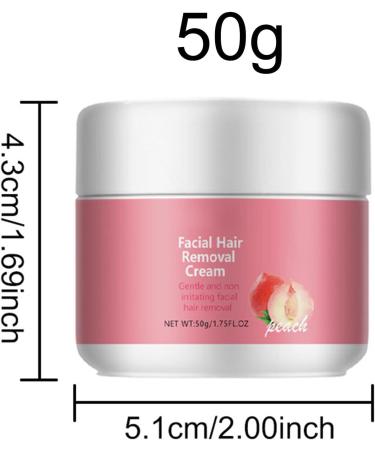  Vgvgaj Peach and Honey Facial Hair Removal Cream - Natural and Fast Hair Remover Moisturizing and Soothing for Sensitive Skin - Buy Online on GoSupps.com