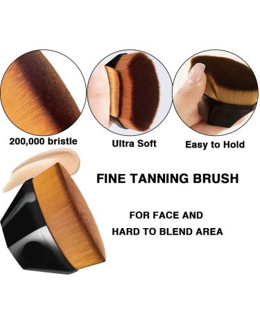 4-Pack Self Tanning Mitt Set with Face Tanning Brush and Back Applicator - Self Tanner Lotion and Exfoliating Glove Included - Buy Online on GoSupps.com