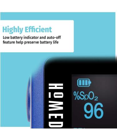 HoMedics Pulse Oximeter Accurate Blood Oxygen Saturation Monitor with One-Touch Operation | Fingertip Oximeter for Pulse Rate Measurement - International Shipping Available - Buy Online on GoSupps.com
