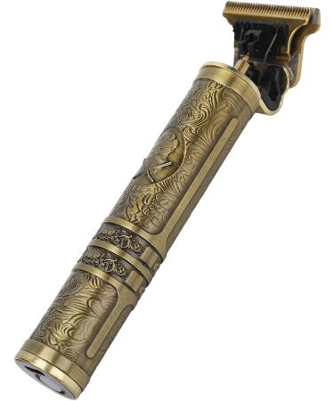 ZJchao Vintage Golden Engraved Electric Hair Trimmer | Professional Compact Hair Clipper for Barber & Home Use - Buy Internationally - Buy Online on GoSupps.com