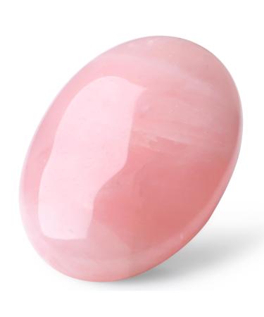 MAIBAOTA 2.4" Rose Quartz Healing Crystal Gemstones Pocket Polished Gifts Oval Shape Reiki Spiritual Energy Nature Pink Crystals for Women Men Relief Balancing Stress Divination Meditation - Buy Online on GoSupps.com