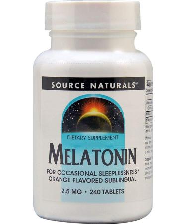 Source Naturals Melatonin Orange 2.5 mg 240 Lozenges