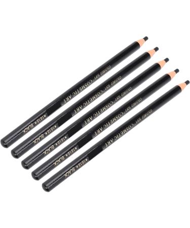 5 Pack Eyebrow Pencils for Improving Drawing Efficiency Flat Tip Pencil Sharpener for Home Use (Black Eyebrow Pencil) - Buy Online on GoSupps.com
