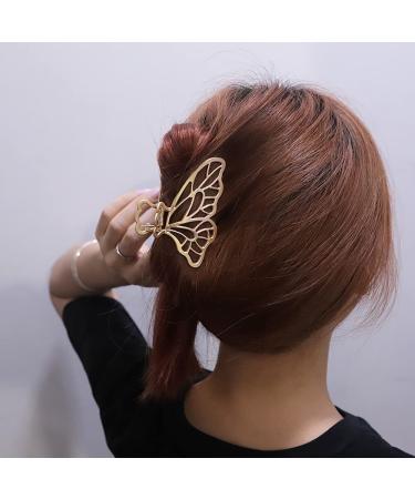 Nifocc Vintage Butterfly Hair Clips - 3 Pack Metal Hair Accessories for Women & Girls in Gold Rose Gold & Silver - Buy Online on GoSupps.com