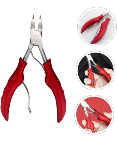 minkissy Nail Painting Tools 1pc Nail Clippers Pedicure Nail Kit Manicure Kit Nail Art Tools Kit Set Nail Scissors Nail Pliers Nail Supply Nail Clamp Groove Clamp Dead Skin Red Metal 13.8x6.8cm Red - Buy Online on GoSupps.com
