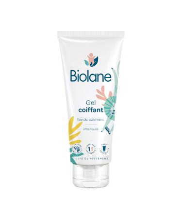 BIOLANE - Hair Styling Gel - Baby - New Packaging - Wet Effect - Fixes Fine Hair - Hair Styling - Natural Ingredients - 100ml - Made in France