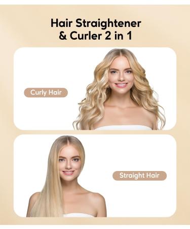 Buy Terviiix Professional Hair Smoothing Iron - 25mm Ceramic Plates Quick Heating 150 C-230 C Dual Voltage - Curl & Smooth Your Hair Effortlessly - Ships Internationally - Buy Online on GoSupps.com