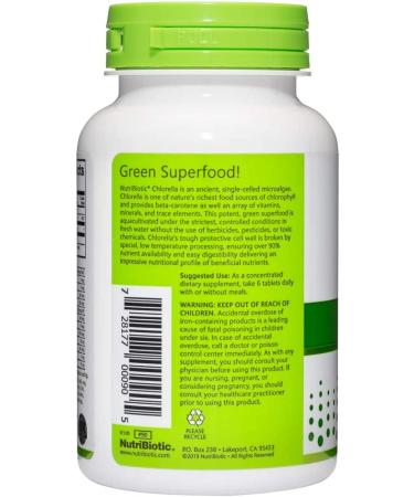 NutriBiotic Super Greens Chlorella 500 mg | 150 Vegan Tablets for Enhanced Health - Buy Online on GoSupps.com