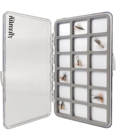 Aventik Super Slim Fly Fishing Box with Magnetic Compartments 7.3X3.8X0.5inch H34-18C - Buy Online on GoSupps.com