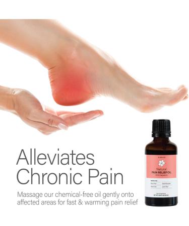 Kanjo Natural Pain Relief Oil for Back, Neck, Joints & Muscles | Soothes Sore Muscles with Capsaicin & Natural Oils | FSA & HSA Eligible - Buy Online on GoSupps.com