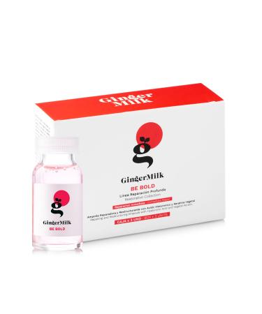 Ginger Milk Hair Repair Ampoule with Hyaluronic Acid for Damaged Hair Treatment (Pack 3 x 0.5 fl oz) 0.5 Fl Oz (Pack of 1)
