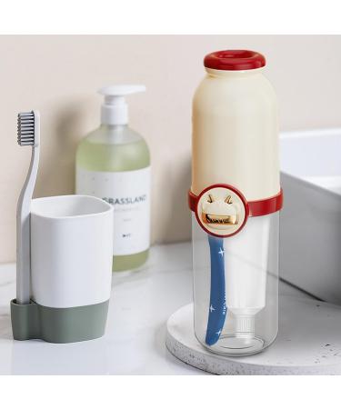 Travel Toothbrush Cup & Holder - Portable Toothpaste Container for School Camping & Business Trips - Buy Online on GoSupps.com