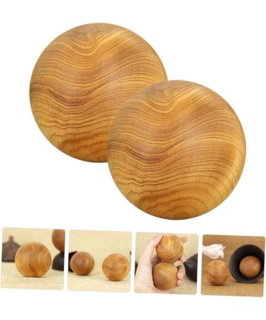 Fomiyes 4-Piece Wooden Massage Globe Set - Hand Face Foot & Neck Massage Tool for Relaxation & Therapy - Buy Online on GoSupps.com