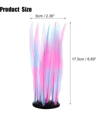 VOCOSTE Silicone Glowing Aquatic Artificial Seaweed Aquarium Kelp Pink - Buy Online on GoSupps.com