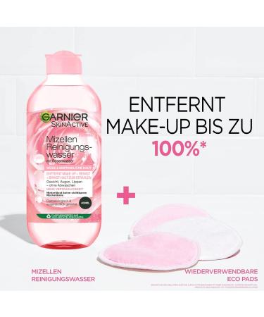 L'Or al Deutschland Garnier Allin1 Micellar cleansing water with rose water for a special glow makeup remover and facial cleansing for sensitive skin Skin Active 1 x 400 ml - Buy Online on GoSupps.com