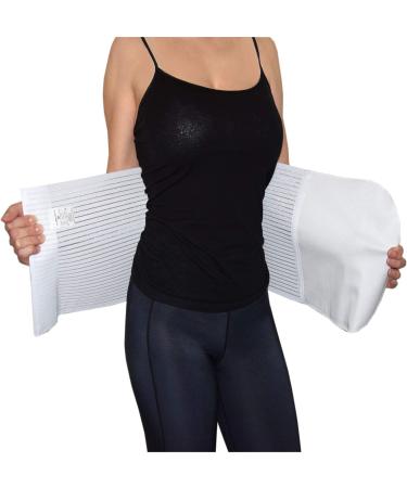 Abdominal Belt Post Operation | Unisex Compression Band for Post Birth Relief & Back Pain - Size S (White) - Buy Online on GoSupps.com