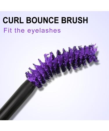 Set de mascara et d maquillant color mascara noir anti-boulochage violet bleu volumineux de charme longue dur e 5 g (Lot de 2) # 04 Violet - Buy Online on GoSupps.com