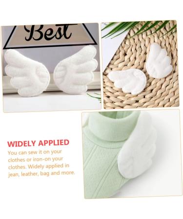 COHEALI 30 Pairs Banner White Hair Accessories Wings Patches Diy Sewing Patch Stickers Shirt Cute Child - Buy Online on GoSupps.com
