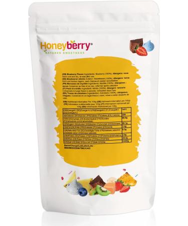 Honeyberry Freeze-Dried Blueberry Pieces 250g - Freeze-Dried Fruit - Dehydrated Blueberries - Dried Fruit - Freeze-Dried Blueberries for Pastries Cake Decoration Cereals and Desserts - Buy Online on GoSupps.com
