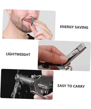 FRCOLOR 1set Nose Hair Trimmer With Stainless Steel Scissors Thinning Scissors Compact Lightweight For Men Always Ready To Use - Buy Online on GoSupps.com