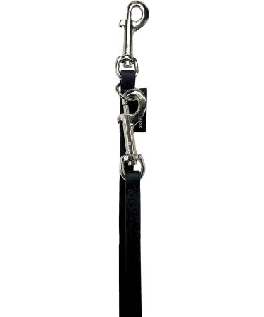 Biothane Dog Leash for Small & Large Dogs | Adjustable 2m-5m | Durable & Stylish | Black & Silver Hook Options - Buy Online on GoSupps.com