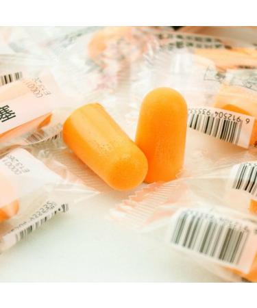 10 Pairs Orange Noise Reducer Disposable Foam Ear Plugs for Sleeping - Soft & Comfortable Ear Protection - Buy Online on GoSupps.com