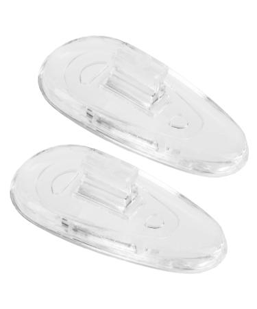 SPORTS WORLD VISION Eyeglass Nose Pads Push Fit Silicone Teardrop Pack of 10 Pairs 15mm 10 Pairs 15mm Push Fit