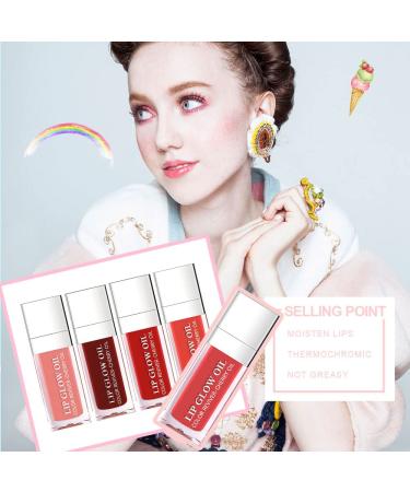 Cherry Plumping Lip Oil Hydrating Tinted Balm | Long-Lasting Nourishing Gloss | Lip Care for Dry Lips | Reduce Lines | Non-Sticky Formula - Buy Online on GoSupps.com
